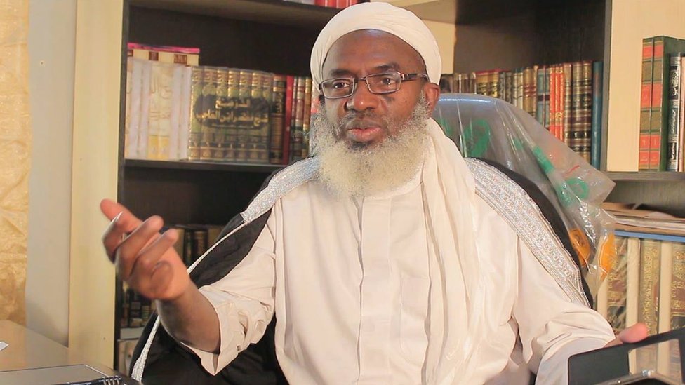 Sheikh Gumi speaking during a press conference where he called for dialogue with armed bandits in northern Nigeria.