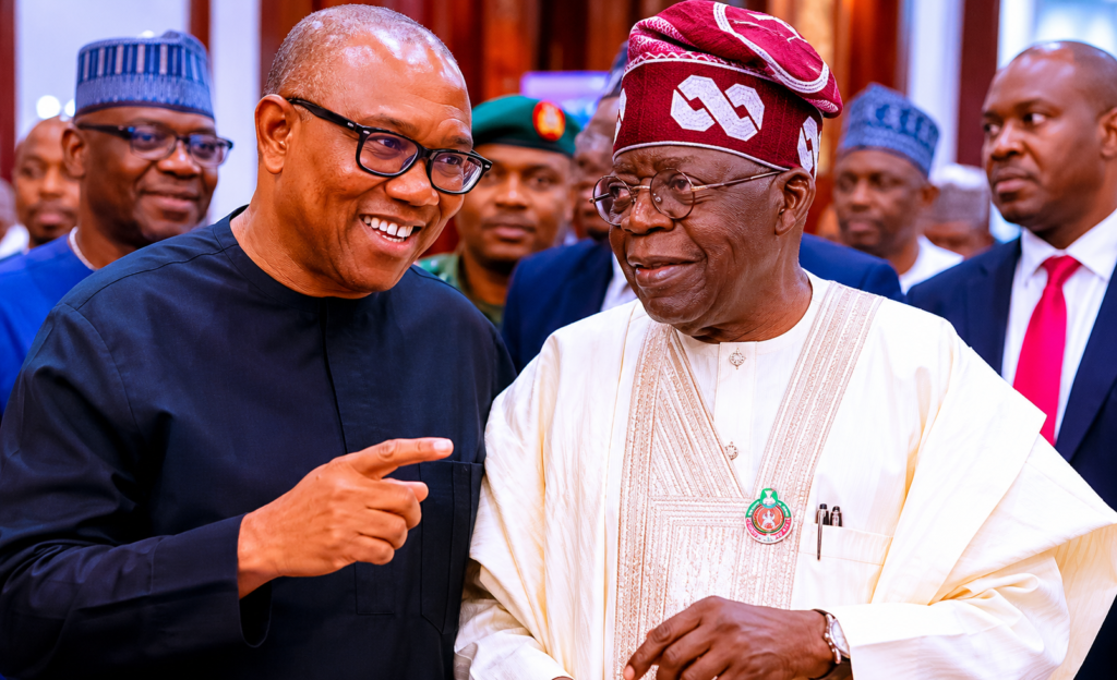 Nigerian voters discussing leadership ahead of 2027 election