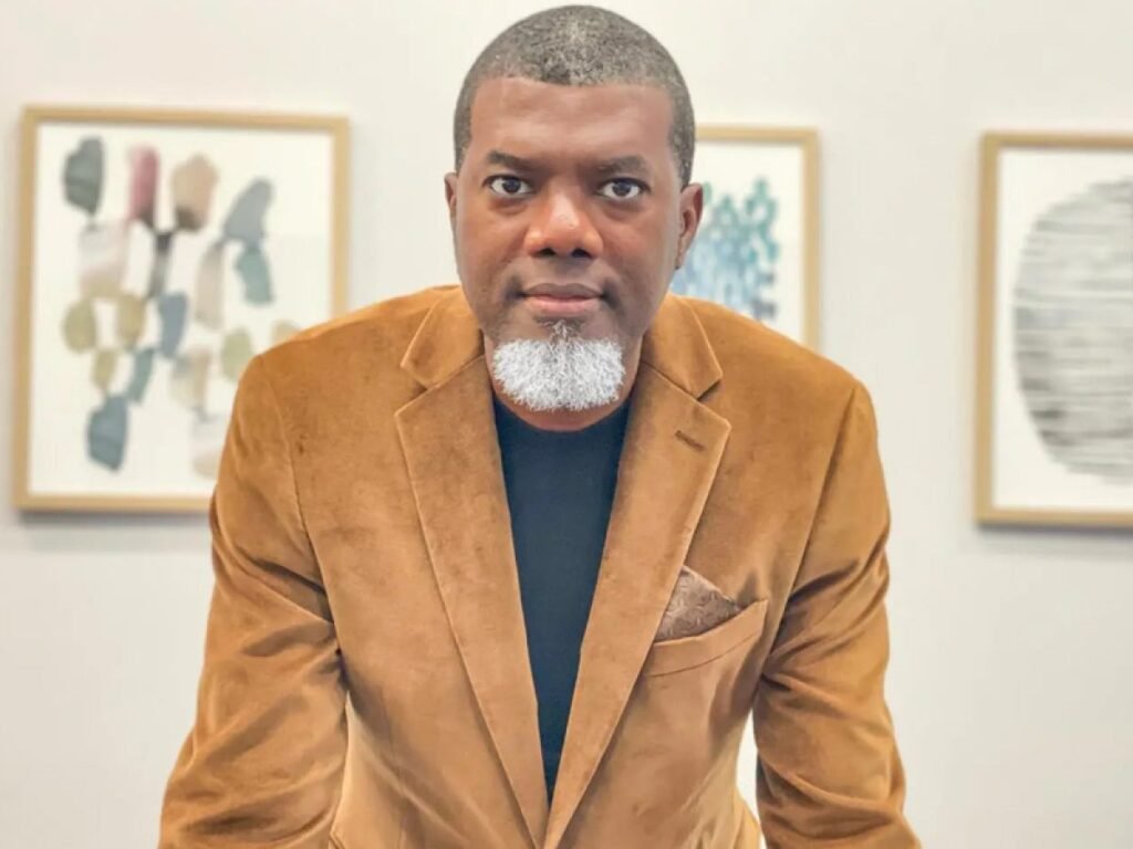 Reno Omokri speaking during a public event amid discussions about his 2021 comments regarding security and student kidnappings in Nigeria.