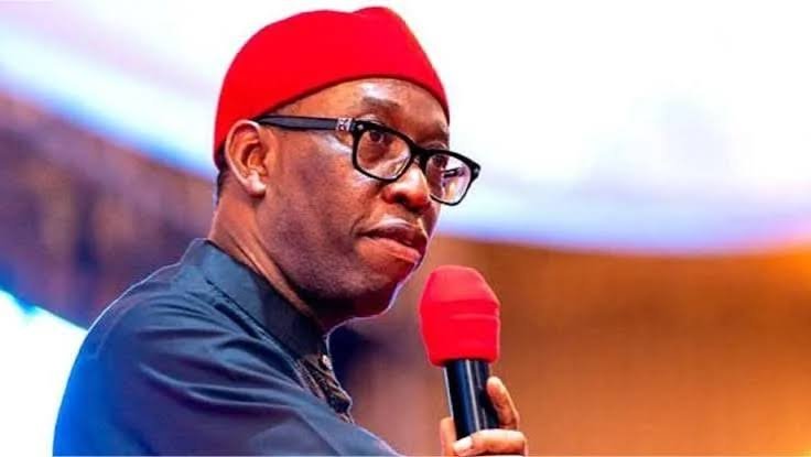 Former Delta State Governor Ifeanyi Okowa during a public event in Nigeria