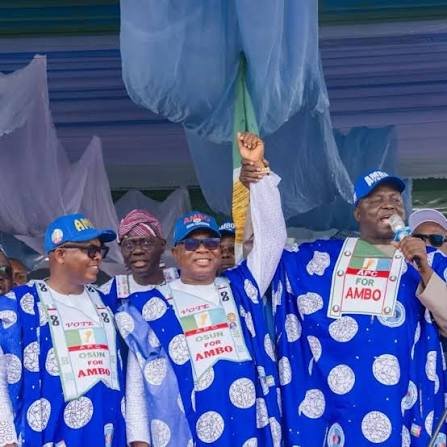 APC governors campaigning for their party's candidate during the Osun governorship election