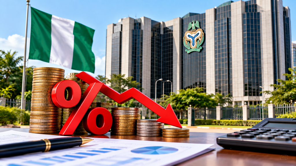 CBN interest rate cut to 23 percent in Nigeria