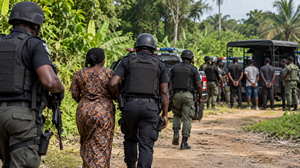 Delta State security operation leading to rescue and arrests