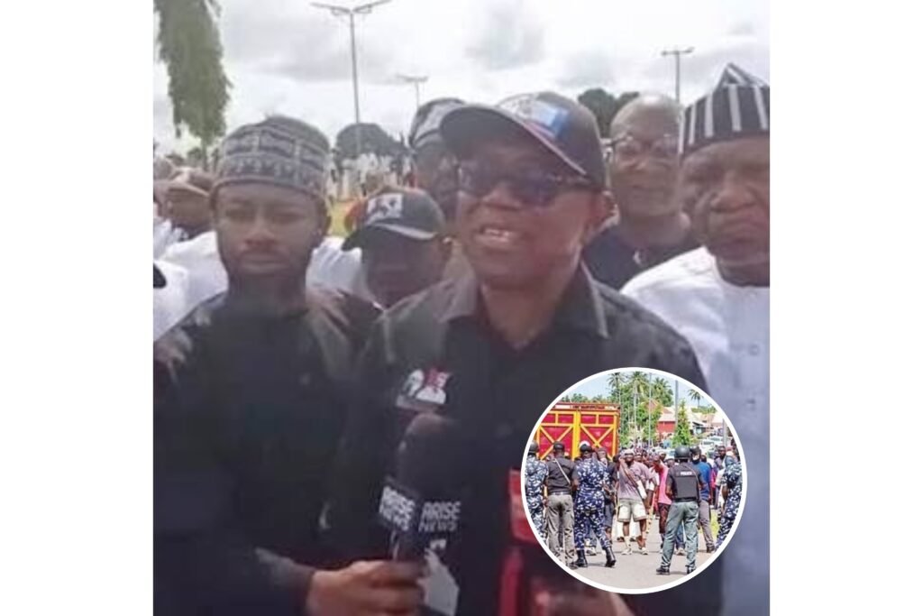 Peter Obi's convoy blocked during his Benue State visit ahead of the 2027 election