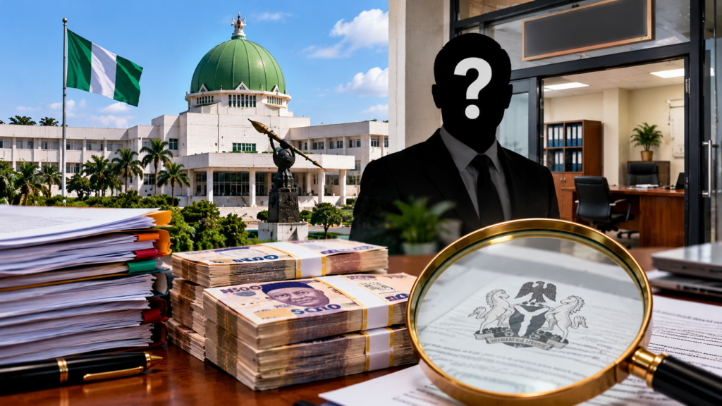 Nigerian government office building representing questions over agency verification and budget oversight